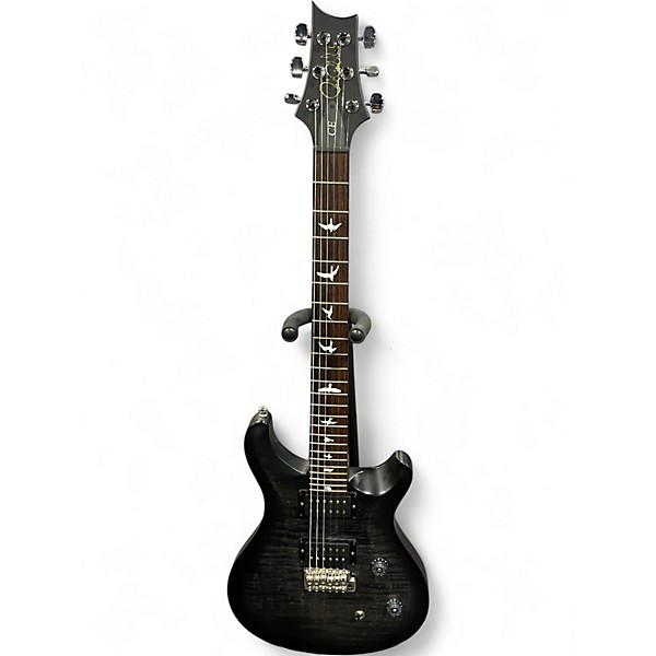 Used PRS CE24 Trans Black Solid Body Electric Guitar