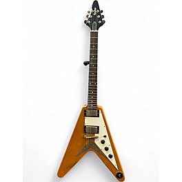 Used Epiphone Korina Flying V Natural Solid Body Electric Guitar