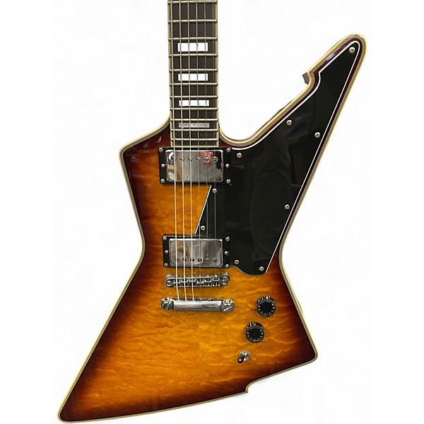 Used Schecter Guitar Research E1 Custom Custom Vintage Sunburst Solid Body Electric Guitar