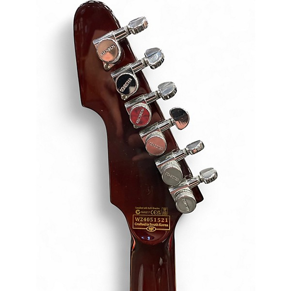 Used Schecter Guitar Research E1 Custom Custom Vintage Sunburst Solid Body Electric Guitar