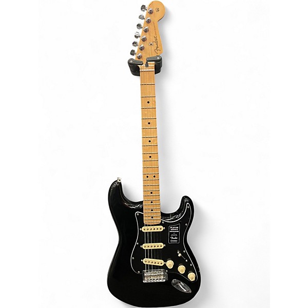 Used Fender Player Stratocaster Black Solid Body Electric Guitar