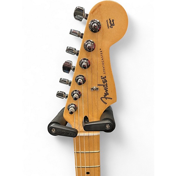 Used Fender Player Stratocaster Black Solid Body Electric Guitar