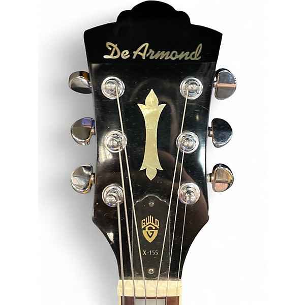 Used DeArmond X155 Maple Hollow Body Electric Guitar