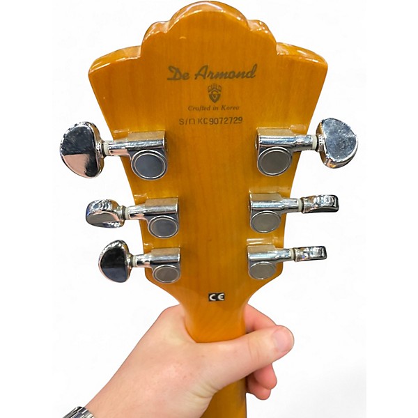 Used DeArmond X155 Maple Hollow Body Electric Guitar