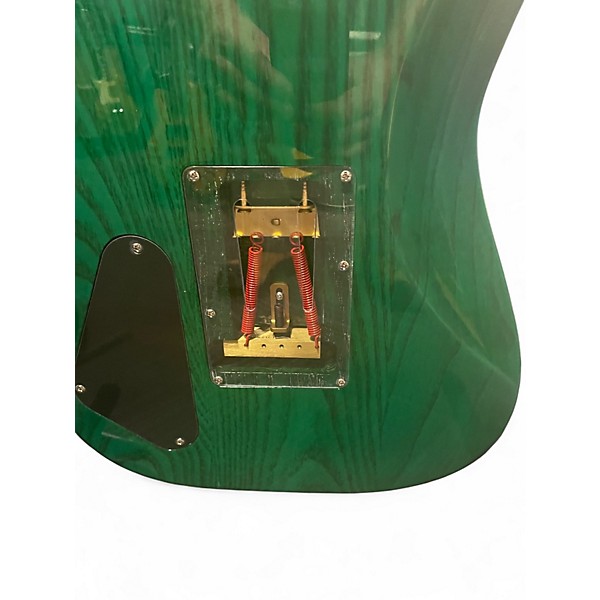 Used Fu-tone PRO Green Solid Body Electric Guitar