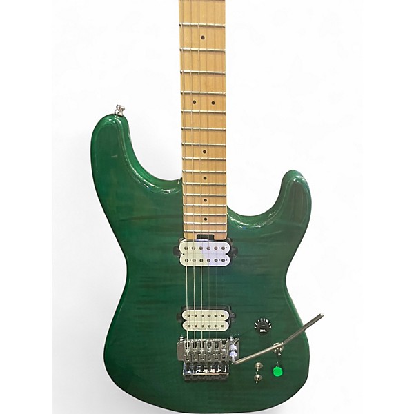Used Fu-tone PRO Green Solid Body Electric Guitar