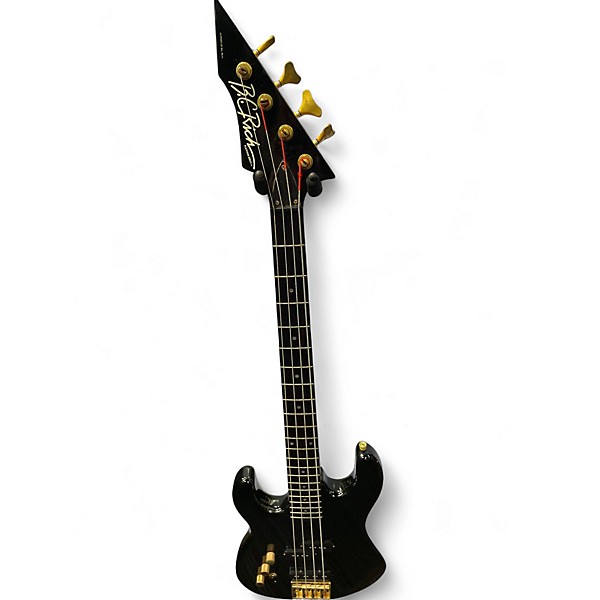 Used B.C. Rich PLATINUM SERIES Black Electric Bass Guitar