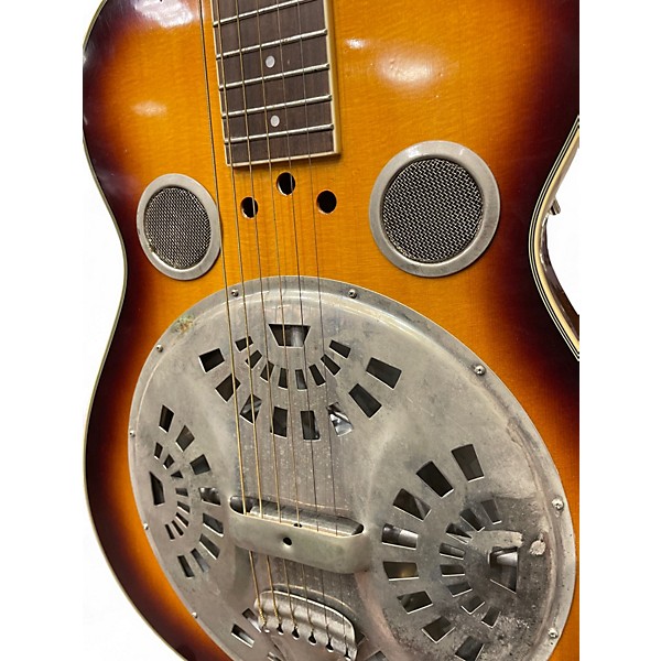 Used Galveston resonator 2 Color Sunburst Acoustic Guitar