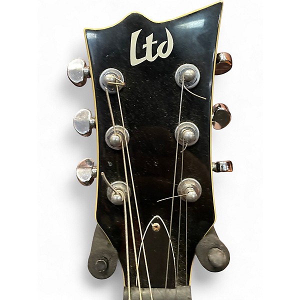 Used ESP LTD EC410V Gold Top Solid Body Electric Guitar