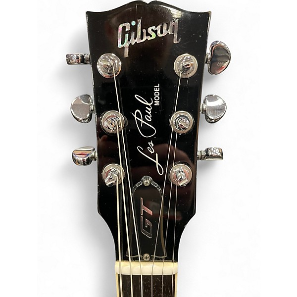 Used Gibson Les Paul GT Phantom Black Solid Body Electric Guitar