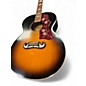 Used Epiphone Inspired By Gibson J-200 Tobacco Sunburst Acoustic Electric Guitar