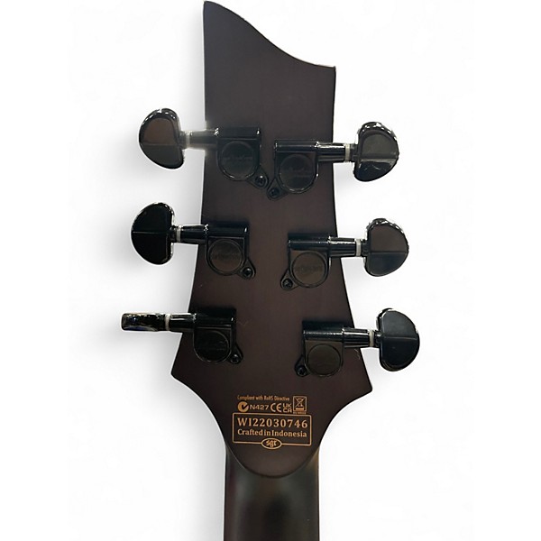 Used Schecter Guitar Research OMEN ELITE 6 RED BURST Solid Body Electric Guitar