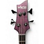 Used Schecter Guitar Research C4 DIAMOND SERIES Trans Purple Electric Bass Guitar