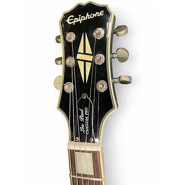 Used Epiphone Les Paul Custom Pro Blue Solid Body Electric Guitar