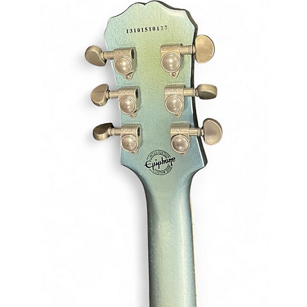 Used Epiphone Les Paul Custom Pro Blue Solid Body Electric Guitar
