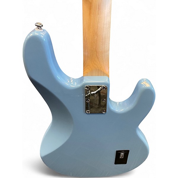 Used Sterling by Music Man SB4 Blue Electric Bass Guitar