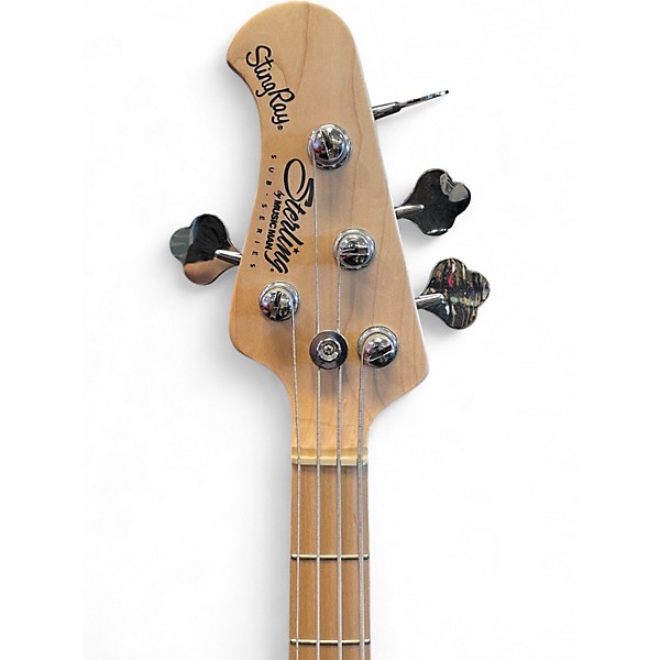 Used Sterling by Music Man SB4 Blue Electric Bass Guitar
