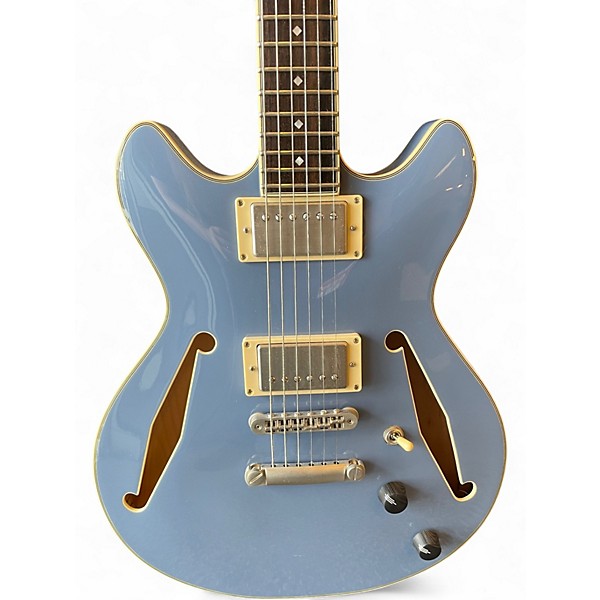 Used D'Angelico Excel DC mini Lavender Hollow Body Electric Guitar