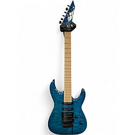 Used ESP LTD MH203 See-Thru Blue Solid Body Electric Guitar