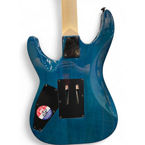 Used ESP LTD MH203 See-Thru Blue Solid Body Electric Guitar