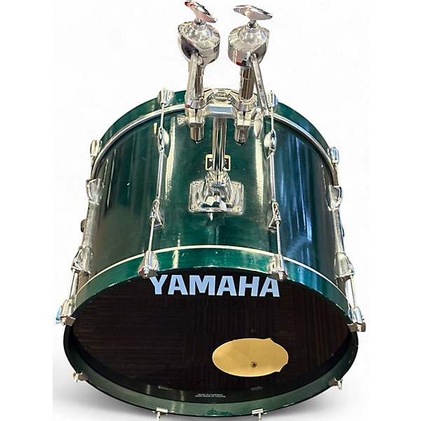 Used Yamaha 5 Piece Stage Custom Emerald Green Drum Kit