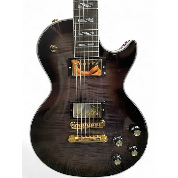 Used 2025 Gibson Les Paul Supreme TRANSPARENT EBONY BLACK Solid Body Electric Guitar