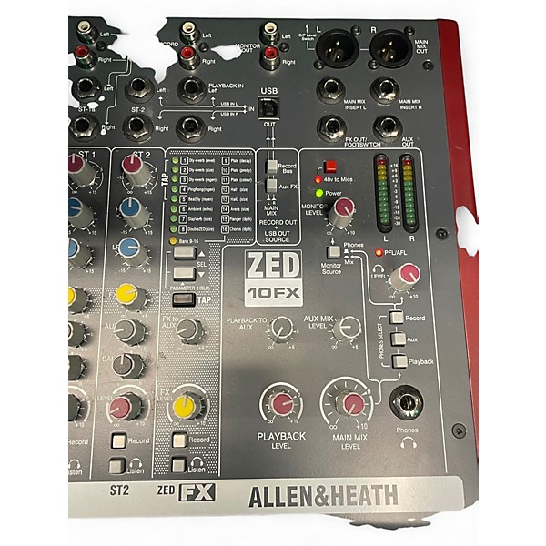 Used Allen & Heath ZED10FX Unpowered Mixer
