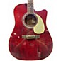 Used Takamine JJ325SRC Trans Red Acoustic Guitar thumbnail