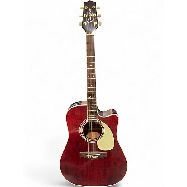 Used Takamine JJ325SRC Trans Red Acoustic Guitar