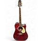Used Takamine JJ325SRC Trans Red Acoustic Guitar