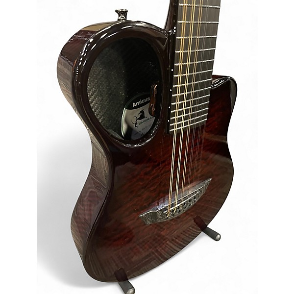 Used Emerald AMICUS BURGUNDY BURL Mandolin