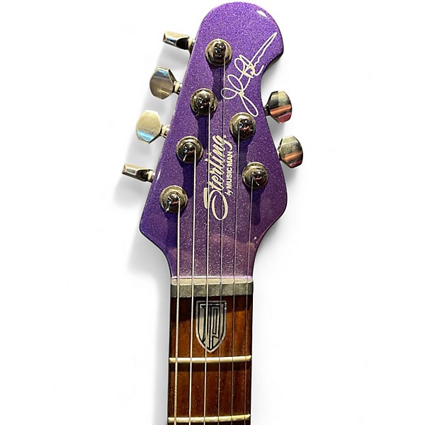 Used Sterling by Music Man MAJ100 METALIC PURPLE Solid Body Electric Guitar
