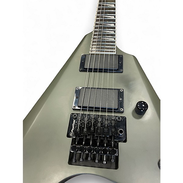 Used ESP ltd arrow 200 Green Satin Solid Body Electric Guitar