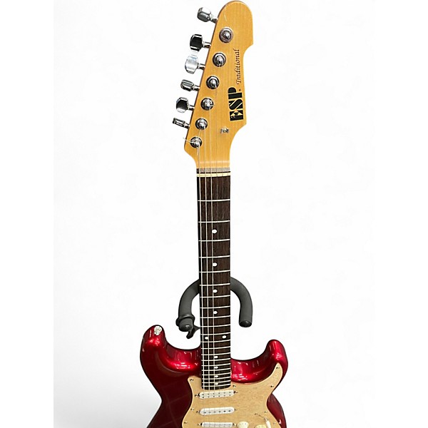 Used ESP TRADITIONAL Red Solid Body Electric Guitar