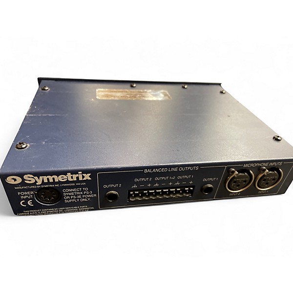 Used Symetrix 302 DUAL MIRCOPHONE PREAMP Audio Interface
