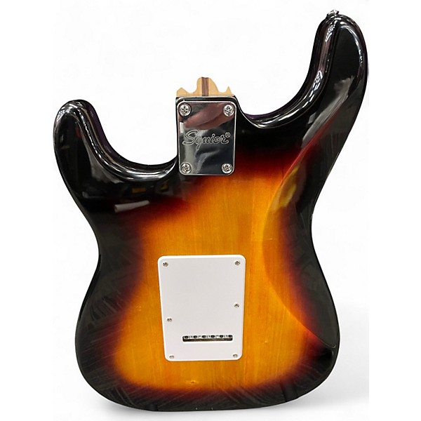 Used Squier Standard Stratocaster 2 Tone Sunburst Solid Body Electric Guitar