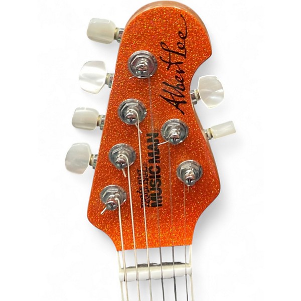 Used Ernie Ball Music Man Albert Lee Signature Tremolo ORANGE CRUSH Solid Body Electric Guitar