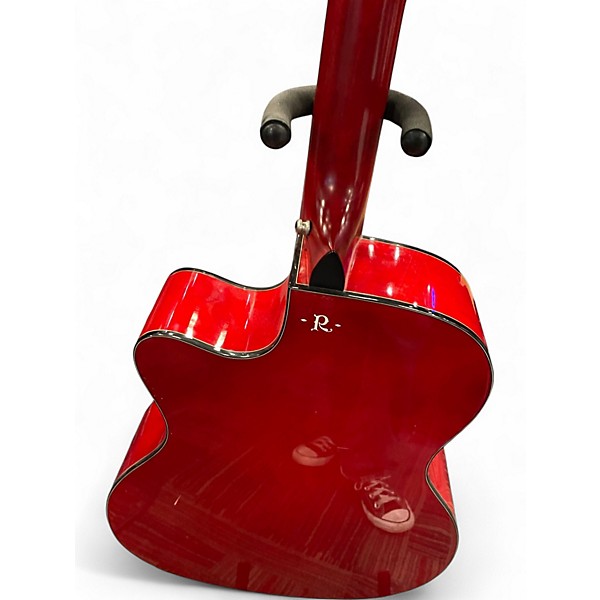 Used B.C. Rich BCR3TRD Candy Apple Red Acoustic Electric Guitar
