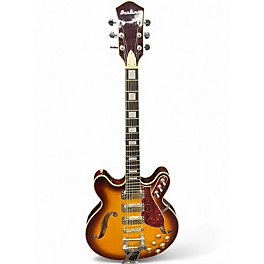 Used Eastwood airline h78 2 Tone Sunburst Hollow Body Electric Guitar