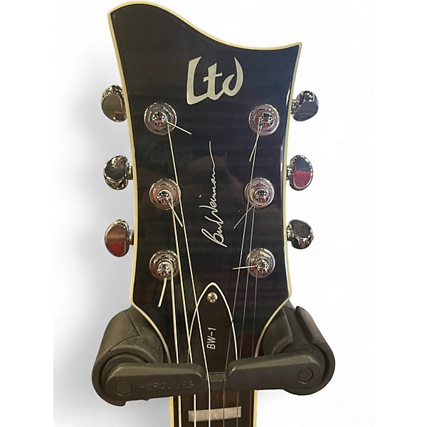 Used ESP LTD BW1 Ben Weinman Trans Charcoal Solid Body Electric Guitar