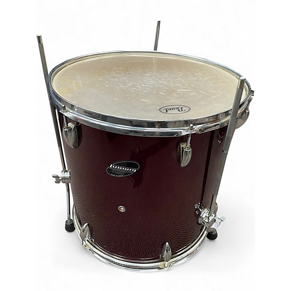 Used Ludwig 5 Piece Accent RED Drum Kit