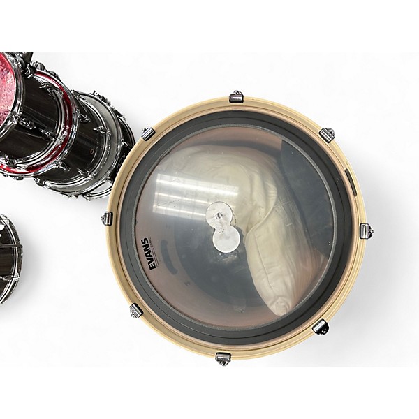 Used Pearl 5 Piece Export Smokey Chrome Drum Kit