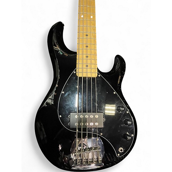 Used Sterling by Music Man STINGRAY 5 Black Electric Bass Guitar