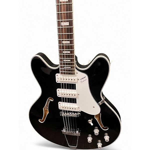 Used VOX Bobcat S66 Black Hollow Body Electric Guitar