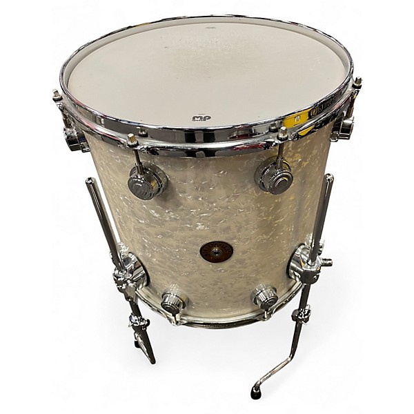 Used DW 4 Piece Collector's Series Jazz Pearl White Drum Kit