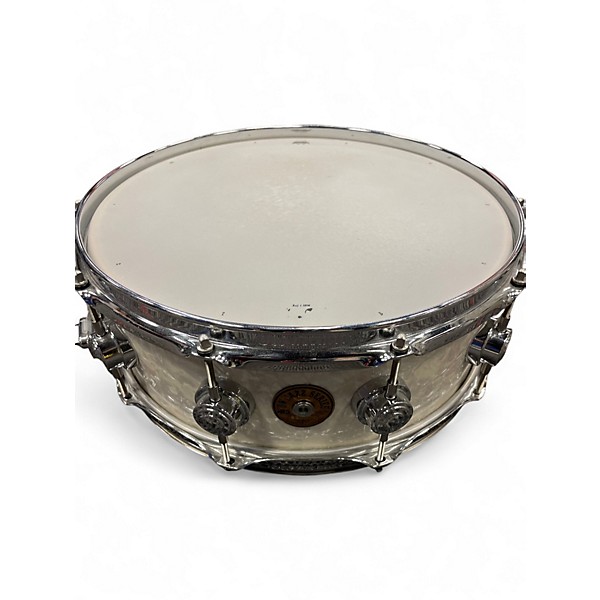 Used DW 4 Piece Collector's Series Jazz Pearl White Drum Kit