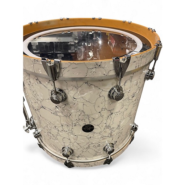 Used DW 7 Piece Collector's Series WHITE MARBLE Drum Kit