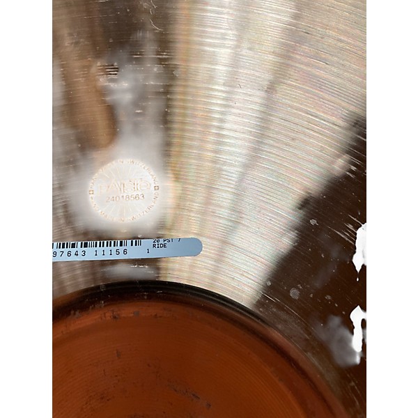 Used Paiste 20in PST7 Ride Cymbal