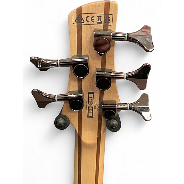 Used Ibanez SR305 5 String Chrome Silver Electric Bass Guitar