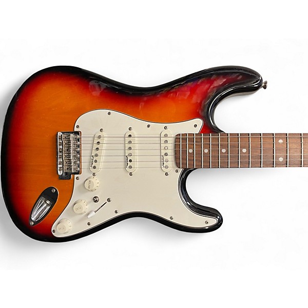 Used Vintage SSS Doube Cut 2 Tone Sunburst Solid Body Electric Guitar